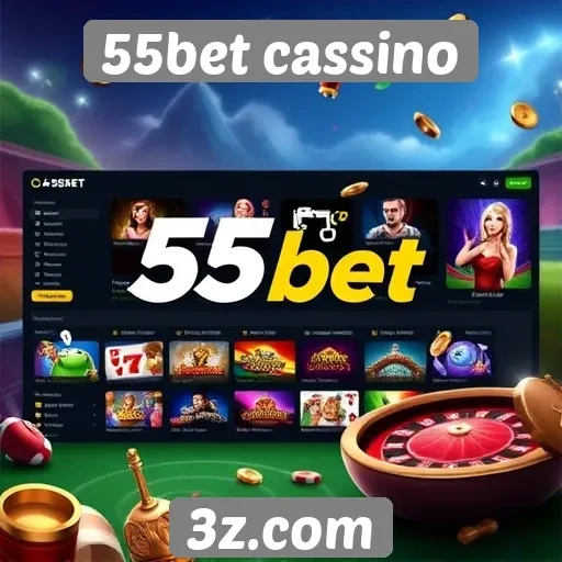 Interface e usabilidade do site 55bet cassino